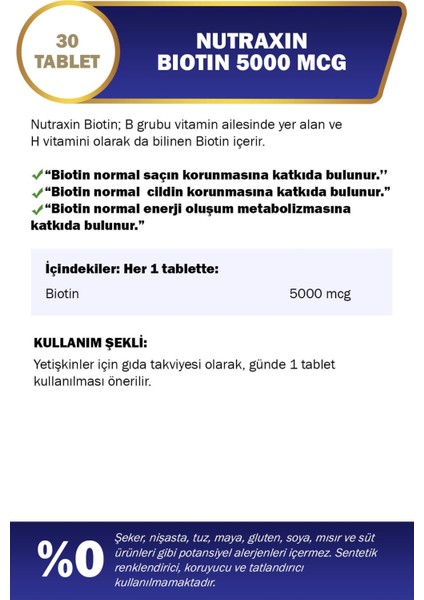 B Vitamin Complex 60 Tablet, Selenium 100 Mcg 100 Tablet, Biotin 5000 Mcg 30 Tablet