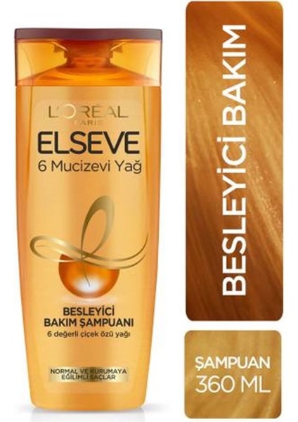 Loreal Paris L'oreal Paris Elseve 6 Mucizevi Yağ Şampuan 450 ml