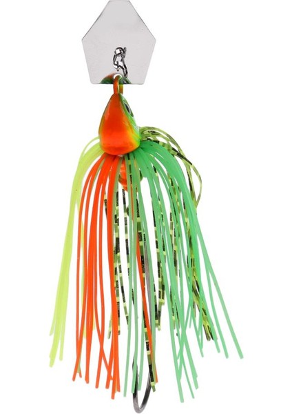 Etek Yumuşak Balıkçılık Lures Sequins Spinnerbait Jigs Baits Krank Kanca Rengi ile 1