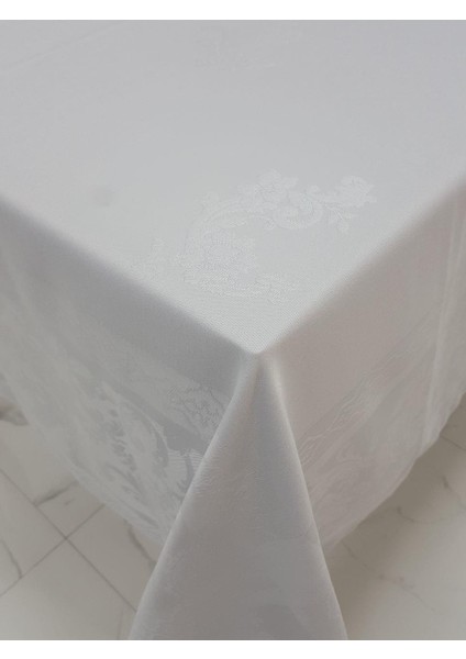 Raya Lüx Jakar Bambu Kumaş Pudra Masa Örtüsü Dikdörtgen 160x320 cm - 1101 modelleri