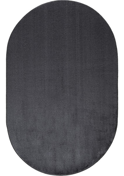 Oval Comfort Puffy Ponpon Saçaksız Peluş Halı Antrasit fiyatları