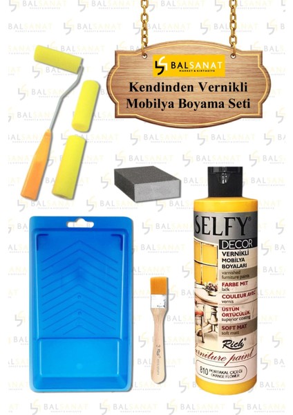 Kendinden Vernikli Mobilya Boyama Seti Rich Selfy Decor 240 cc Portakal Çiçeği