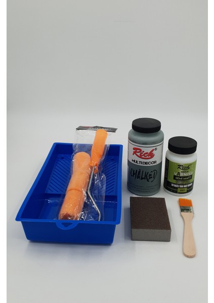 Chalked Mobilya Boyama Seti Chıcago Grey - Yarımat