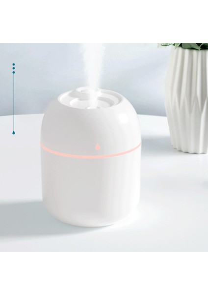 Aroma Uçucu Yağ Difüzör Nemlendirici LED Işık Sessiz Kokular Ev Beyaz (Yurt Dışından)