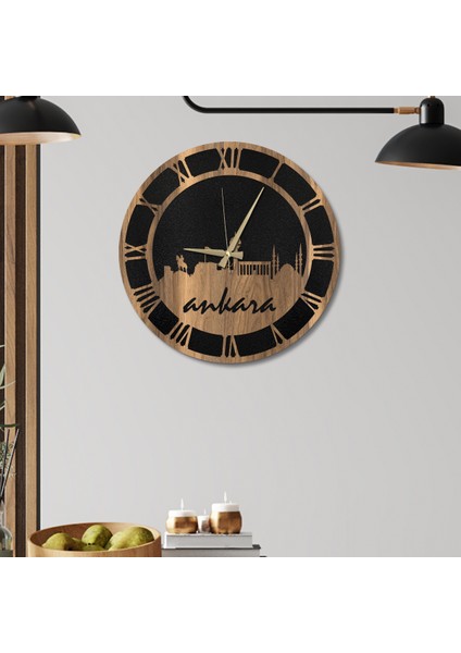 W'clock Ahşap Duvar Saati - Ankara