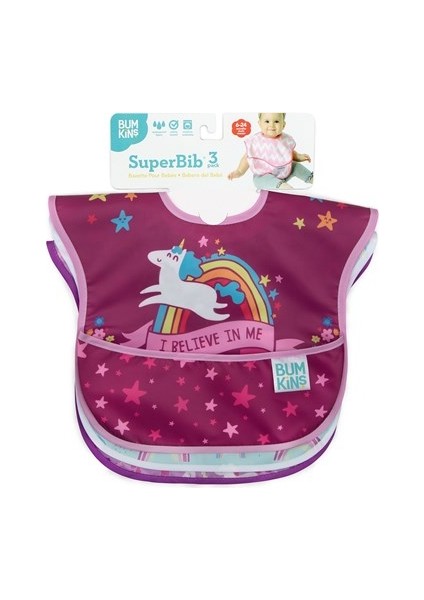 Superbib Önlük 3'lü Paket - Unicorn Pack