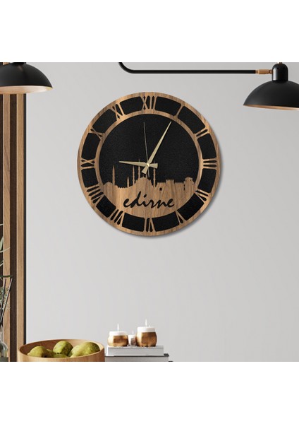 W'clock Ahşap Duvar Saati - Edirne