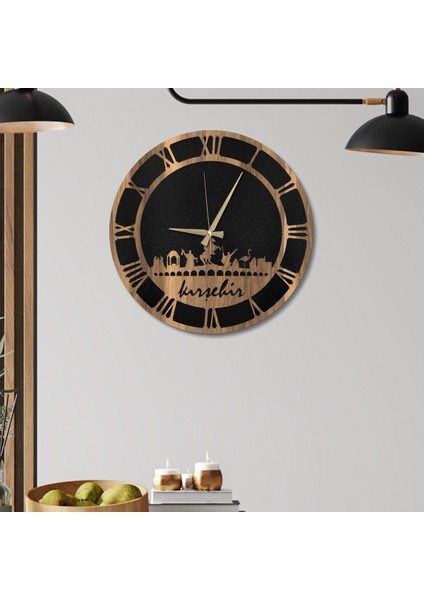 W'clock Ahşap Duvar Saati - Kırşehir