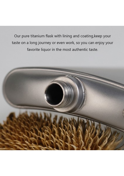 Titanyum Şişesi Şarap Kalça Flagon Vidalı Kapaklı Klip Ultralight Hidrasyon (Yurt Dışından) fiyatları