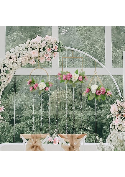 3 Adet Yapay Çiçek Evi Yükleme Hediyeler Ev Oturma Odası Yatak Odası Dekor Için Pembe fırsatları