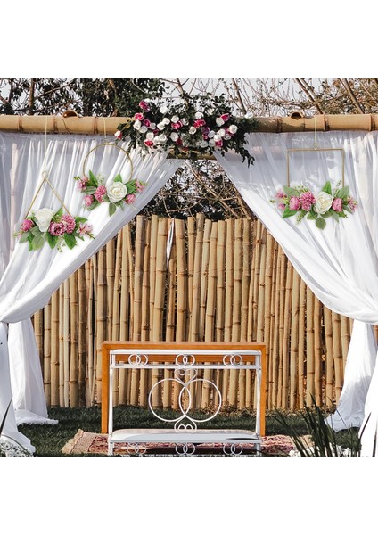 3 Adet Yapay Çiçek Evi Yükleme Hediyeler Ev Oturma Odası Yatak Odası Dekor Için Pembe indirimleri