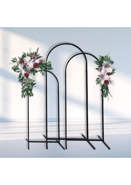 2x Çiçek Kemer Kurutulmuş Çelenk Işareti Arka Plan Için Çiçek Düğün Koridor Dekor modelleri