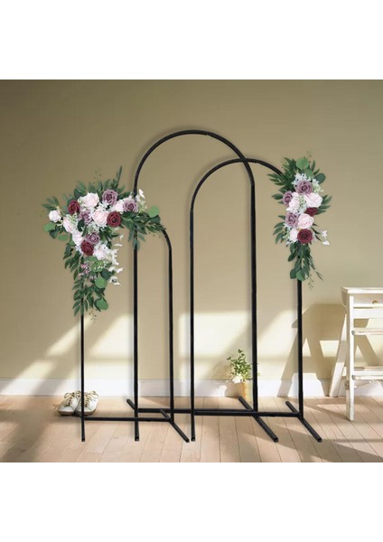 2x Çiçek Kemer Kurutulmuş Çelenk Işareti Arka Plan Için Çiçek Düğün Koridor Dekor fırsatları