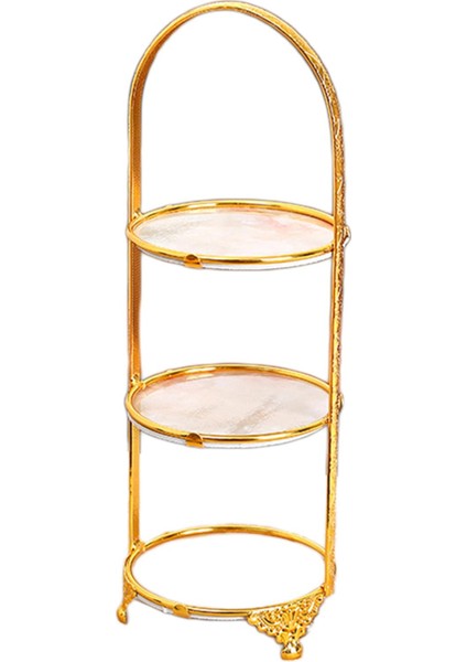 Lüks Cupcake Tutucu Dekor Ekran Raf Kek Olay Meyve Kupası Üç Tipi Disk Için Standı