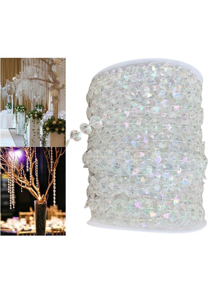 Kristal Boncuk Garland Işık Avizeler Centerpieces Için Dekorasyon Strands Dekorasyon(Yurt Dışından) fırsatları