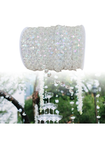 Kristal Boncuk Garland Işık Avizeler Centerpieces Için Dekorasyon Strands Dekorasyon(Yurt Dışından) indirimleri