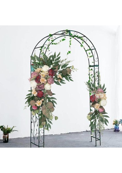 2 Parça Düğün Kemer Çiçekler Pencere Duvar Tatili Için Yapay Çiçek modelleri