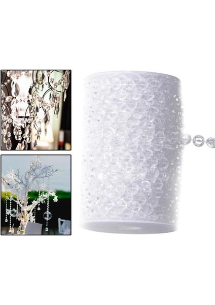 98FT Kristal Çelenk Strand Chandelier Noel Ağacı Düğün Dekor Için