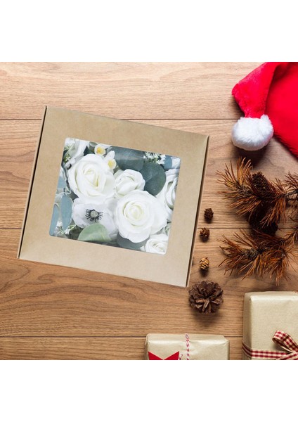 Yapay Çiçekler Kutusu Gerçekçi Dıy Sahte Çiçek Kek Düğün Dekor Için(Yurt Dışından) indirimleri