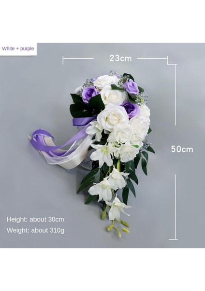 Düğün Romantik Buket Gelin Gelin Buketleri Nedime Buketi Yapay D fırsatları