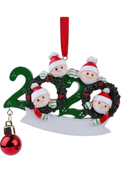 2020 Noel Ağacı Asılı Süsler Santa Aile Parti Dekorasyon 4 Noel Baba