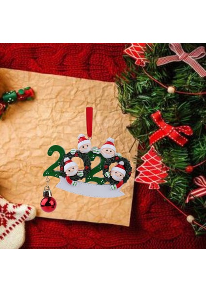 2020 Noel Ağacı Asılı Süsler Santa Aile Parti Dekorasyon 4 Noel Baba