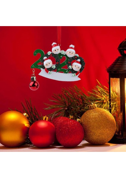 2020 Noel Ağacı Asılı Süsler Santa Aile Parti Dekorasyon 4 Noel Baba