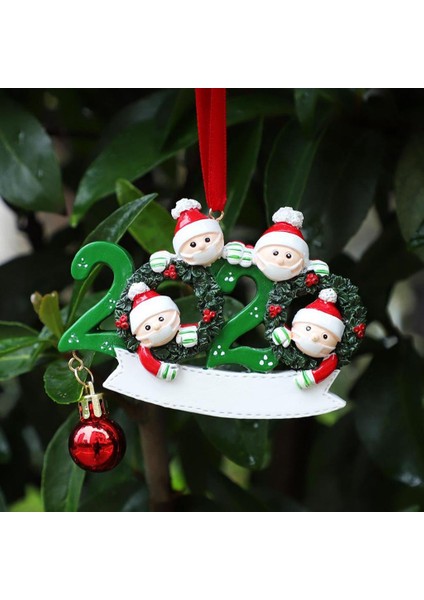 2020 Noel Ağacı Asılı Süsler Santa Aile Parti Dekorasyon 4 Noel Baba
