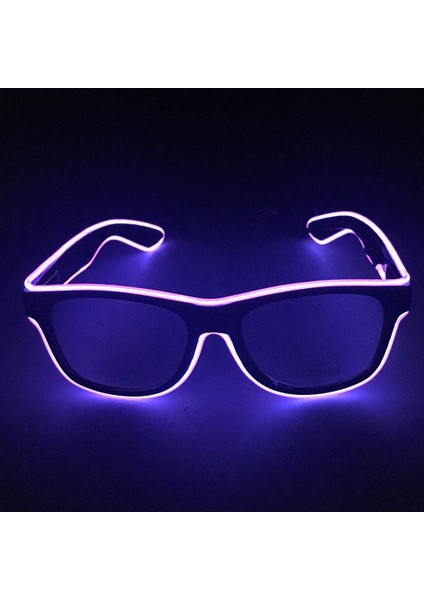 Cadılar Bayramı Masquerade Maske Glow Parti Fantezi Elbise Mor