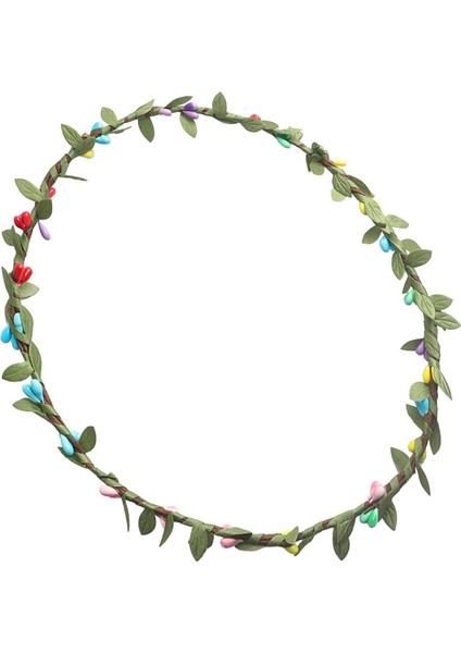 Kızlar Boho Çiçek Çiçek Festivali Düğün Garland Alın Saç Kafa Bandı Çoklu