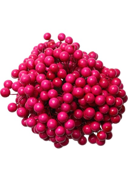 200 Adet Yapay Berry Çiçek Gelin Buketi Ev Düğün Dekorasyon Için Gül Kırmızı