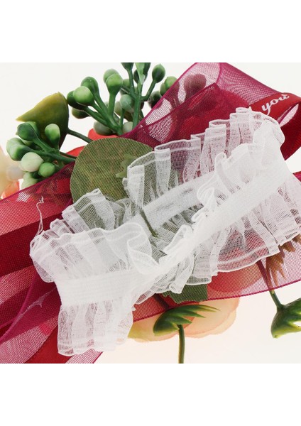 Düğün Gelin Kız Bilek Korsaj Parti El Çiçekler Parti Kostüm Kırmızı modelleri