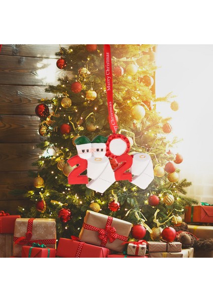 Dıy 2020 Noel Kolye Noel Ağacı Asılı Etiketler Karikatür Plak Işareti Dekorasyon Style6