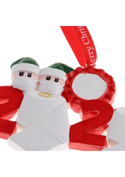 Dıy 2020 Noel Kolye Noel Ağacı Asılı Etiketler Karikatür Plak Işareti Dekorasyon Style6