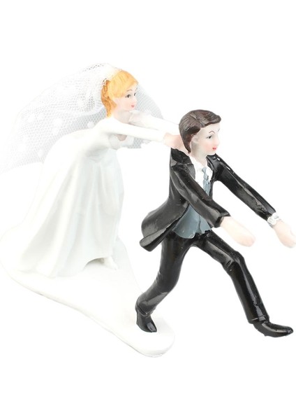 Komik Düğün Rahatlatıcı Damat Reçine Kek Topper Kek Standı Aksesuarları(Yurt Dışından)