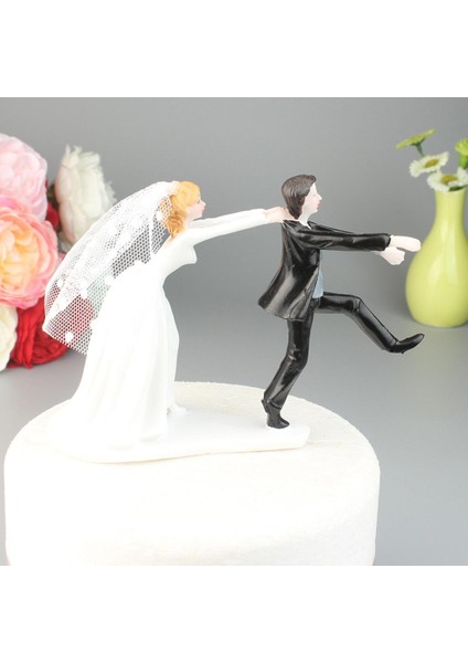 Komik Düğün Rahatlatıcı Damat Reçine Kek Topper Kek Standı Aksesuarları(Yurt Dışından) fiyatları