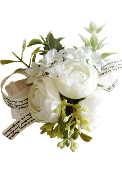 Bilek Korsaj Düğün Parti Supplie Buketleri Parti D El Için Yapay Korsanlar