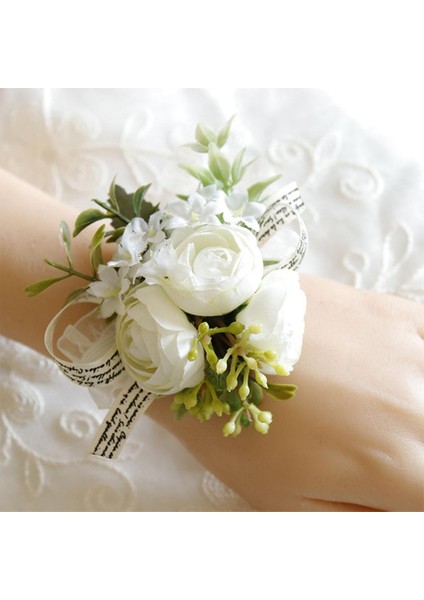 Bilek Korsaj Düğün Parti Supplie Buketleri Parti D El Için Yapay Korsanlar fırsatları