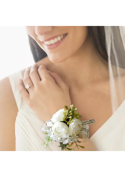 Bilek Korsaj Düğün Parti Supplie Buketleri Parti D El Için Yapay Korsanlar indirimleri