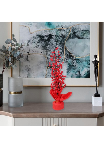 Noel Yapay Berry Festival Düğün Parti Için Berry Şubeleri fırsatları