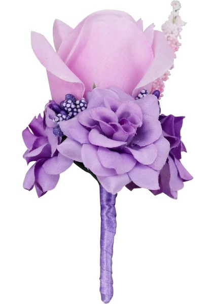 Düğün Ilikler Yapay Ipek Gül Çiçek Korsaj Ilik Pin Damat Beyaz(Yurt Dışından)