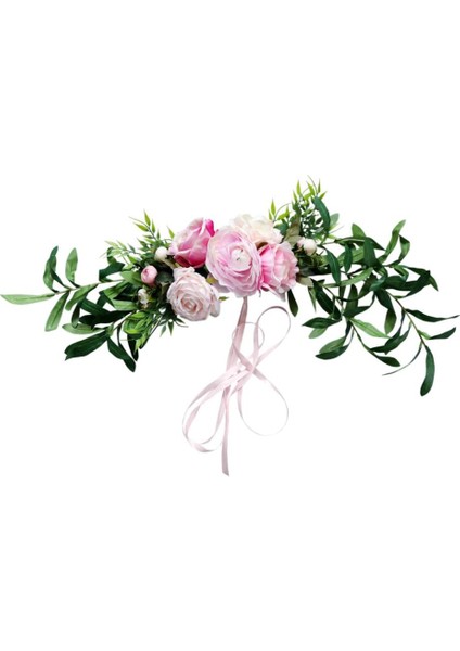 Klasik Yapay Ipek Çiçekler Ev Odası Bahçe Lintel Parti Dekor Için Pembe modelleri