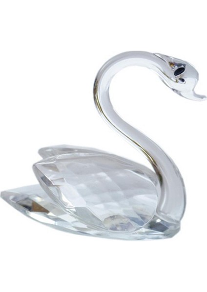 Romantik Temizle Kristal Rhinestone Kuğu Ambalaj Kutusu Düğün Parti Favorisinde fırsatları