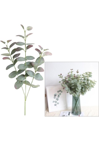 Yapay Sahte Ipek Yaprak Okaliptüs Yeşillik Bitkiler Düğün Ev Dekorasyonu(Yurt Dışından) fiyatları