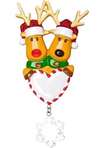 Noel Ağacı Asılı Süsler Elk Geyik Xmas Kolye Yeni Yıl Dekoratif 2 Noel Elk
