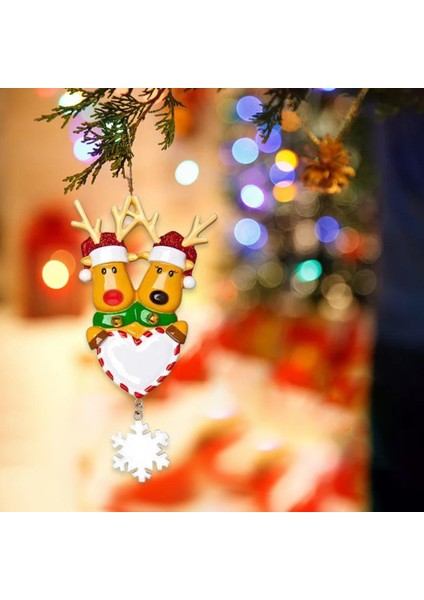 Noel Ağacı Asılı Süsler Elk Geyik Xmas Kolye Yeni Yıl Dekoratif 2 Noel Elk