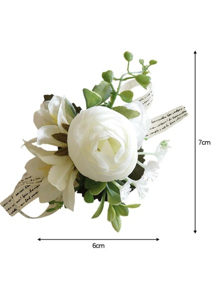 Bilek Korsaj Düğün Parti Supplie Buketleri Suni Korsanlar Parti Bir El Için fiyatları