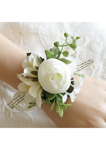 Bilek Korsaj Düğün Parti Supplie Buketleri Suni Korsanlar Parti Bir El Için fırsatları