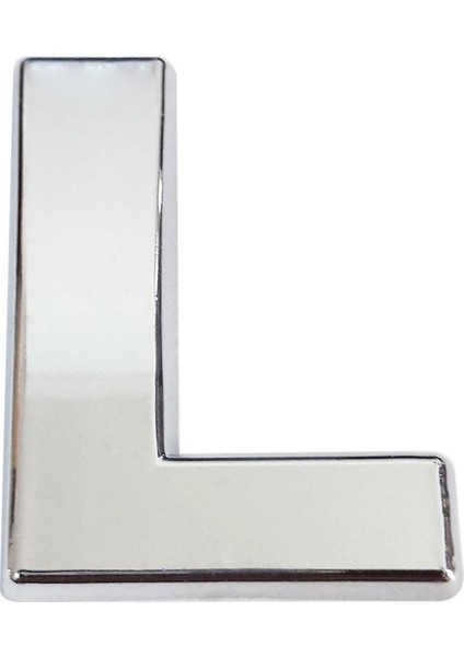Yapışkanlı Harf 8.5 cm Parlak Krom Kapı Oda Posta Kutusu W Harfi
