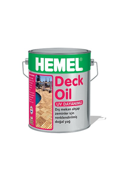 Deck Oil - Deck Zeminler Için Renkli Yağ - 2.5 Lt